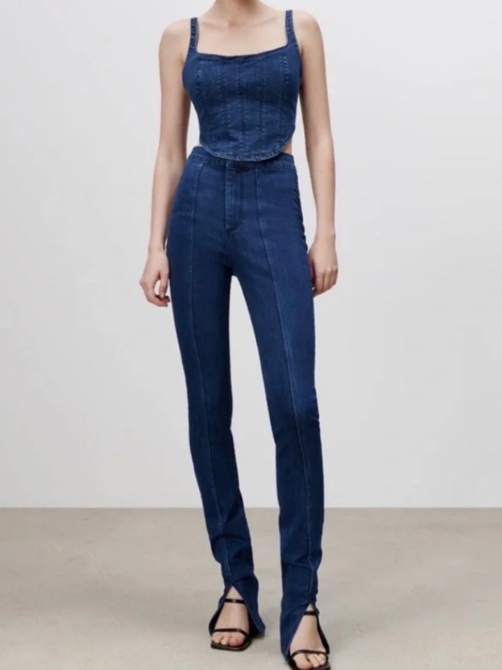 NWT Zara Split Skinny Jeans US 0